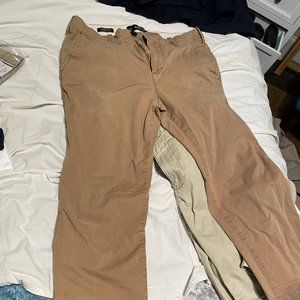 Hollister Slim Straight Chino 30 x 32 Tan Pants